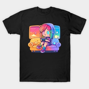 Gamer - Chibi Girl T-Shirt